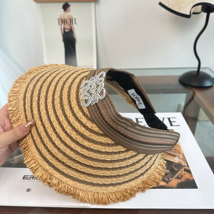 LOEWE 26S RAFFIA SUN VISOR  STYLE 260
