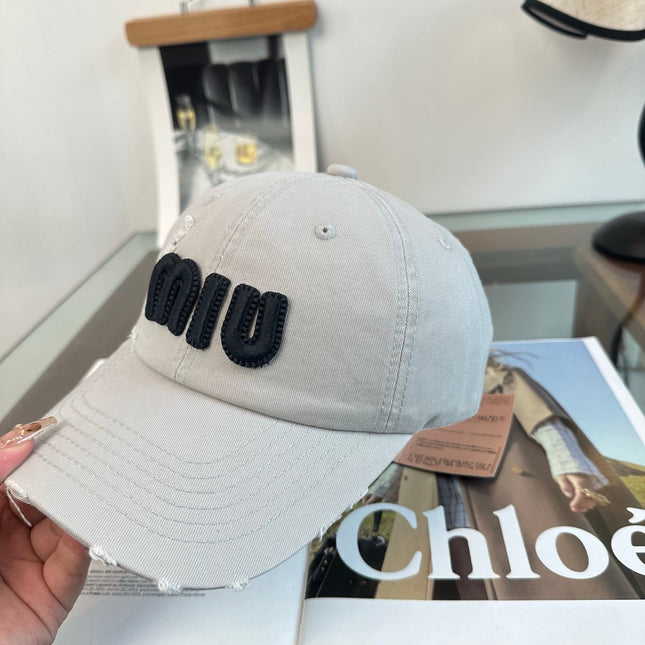 MIUMIU 26S BASEBALL CAP 346772