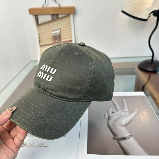 MIUMIU 26S BASEBALL CAP 346763