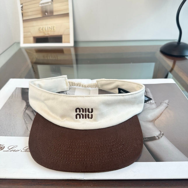 MIUMIU 26S CLASSIC LOGO SUN VISOR 346911