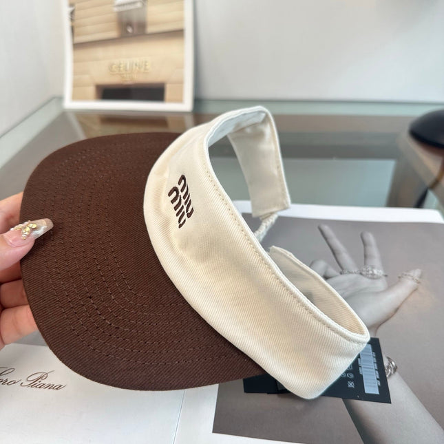 MIUMIU 26S CLASSIC LOGO SUN VISOR 346911