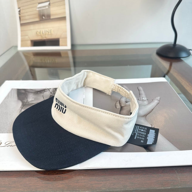 MIUMIU 26S CLASSIC LOGO SUN VISOR 346912