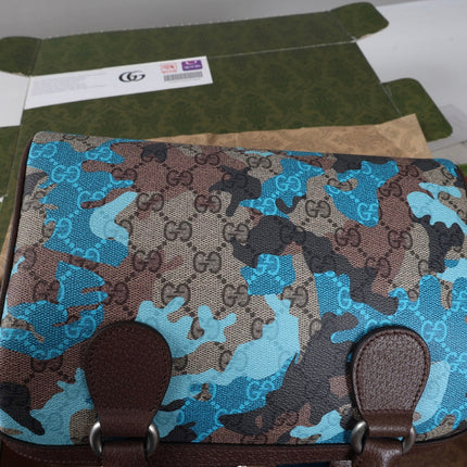 GUCCI 26S BOSTON BAG 25 IN MULTICOLOR CANVAS