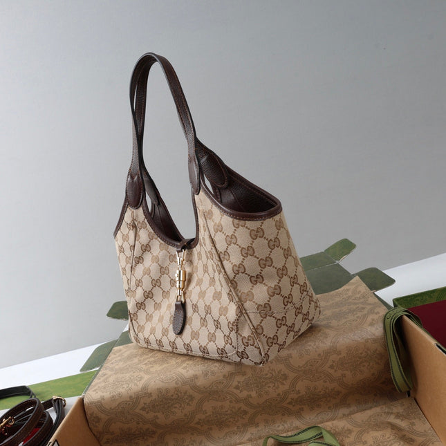 GUCCI 26S TOTE BAG 35 IN BEIGE CANVAS
