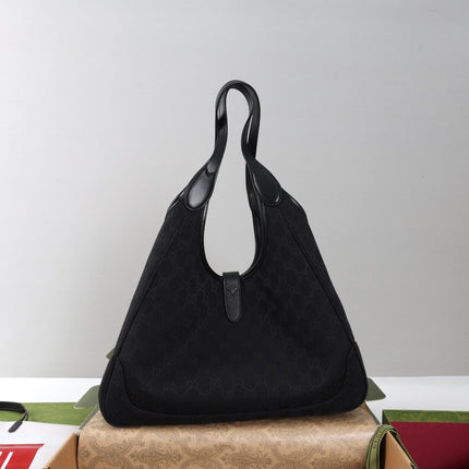 GUCCI 26S TOTE BAG 35 IN BLACK CANVAS