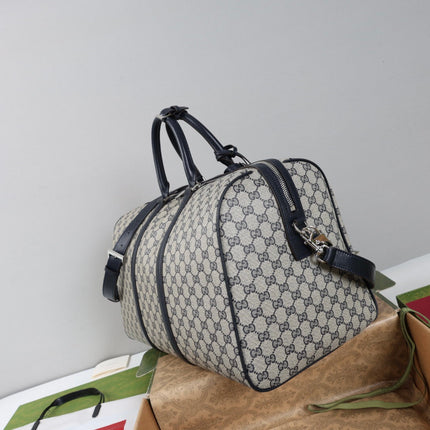 GUCCI 26S DUFFLE BAG 45 IN TAUPE CANVAS