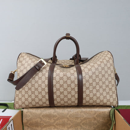 GUCCI 26S DUFFLE BAG 45 IN BEIGE CANVAS