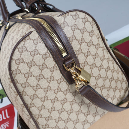 GUCCI 26S DUFFLE BAG 45 IN BEIGE CANVAS