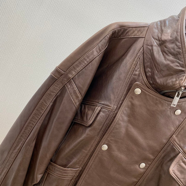 YSL 25S LEATHER JACKET STYLE 165