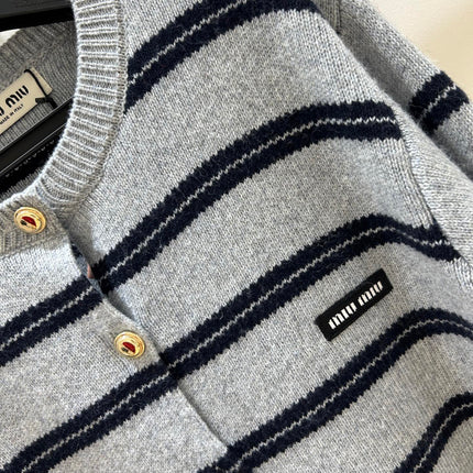 MIUMIU 26S CREWNECK KNIT CARDIGAN 1314