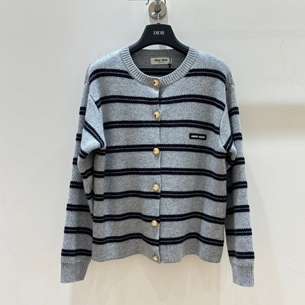 MIUMIU 26S CREWNECK KNIT CARDIGAN 1314