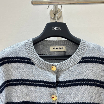 MIUMIU 26S CREWNECK KNIT CARDIGAN 1314