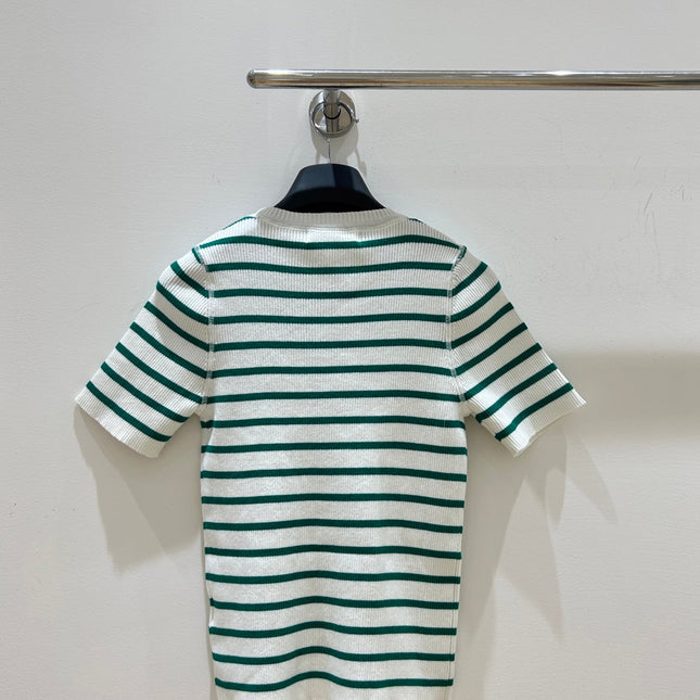 DIOR 25S STRIPED SHORT-SLEEVE T-SHIRT 671