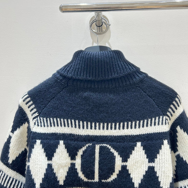 DIOR 25S PATTERNED TURTLENECK SWEATER 718