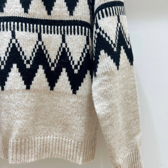 DIOR 25S PATTERNED TURTLENECK SWEATER 719