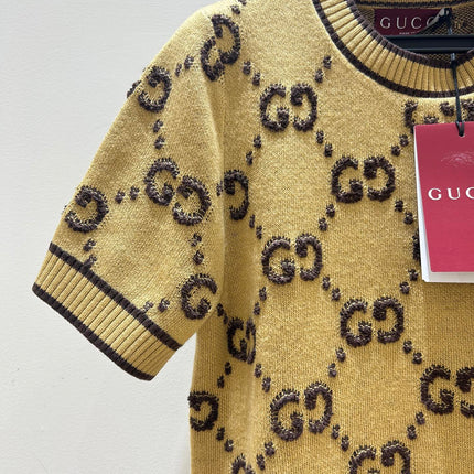 GUCCI 26S SHORT-SLEEVE KNIT TOP 549