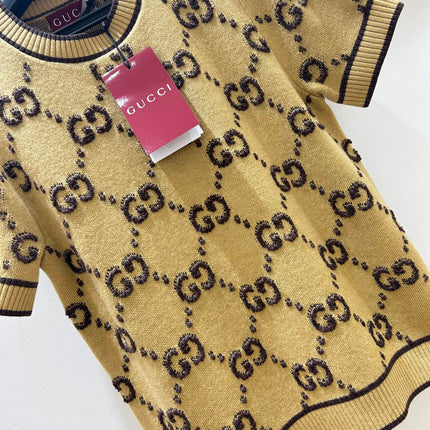 GUCCI 26S SHORT-SLEEVE KNIT TOP 549
