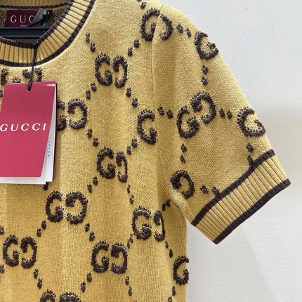 GUCCI 26S SHORT-SLEEVE KNIT TOP 549