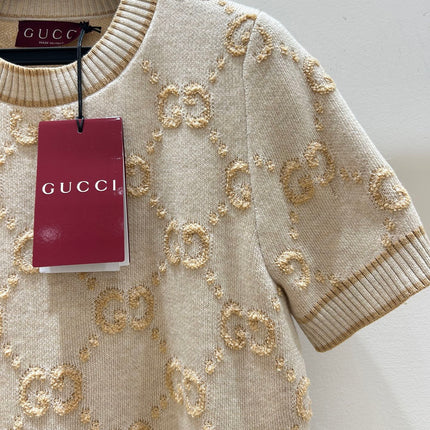 GUCCI 26S SHORT-SLEEVE KNIT SWEATER 509