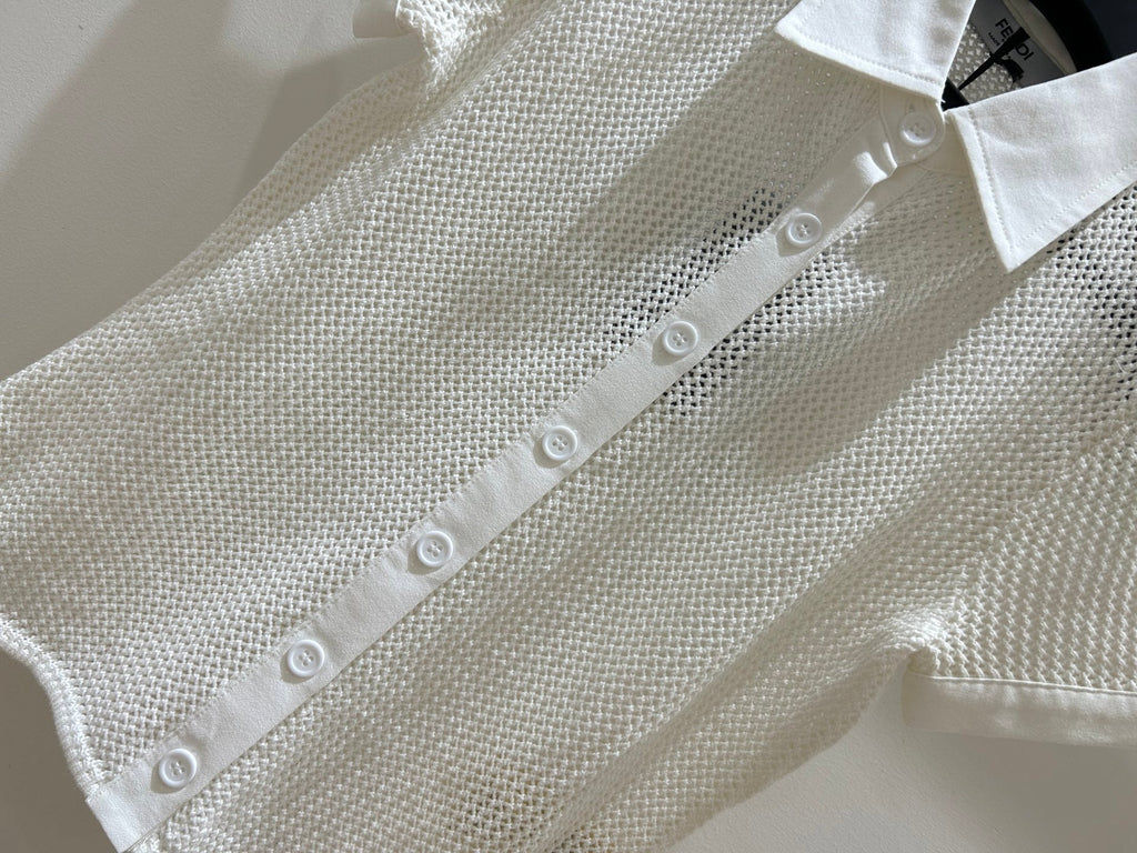 FENDI 26S SHORT SLEEVE KNIT SHIRT 061