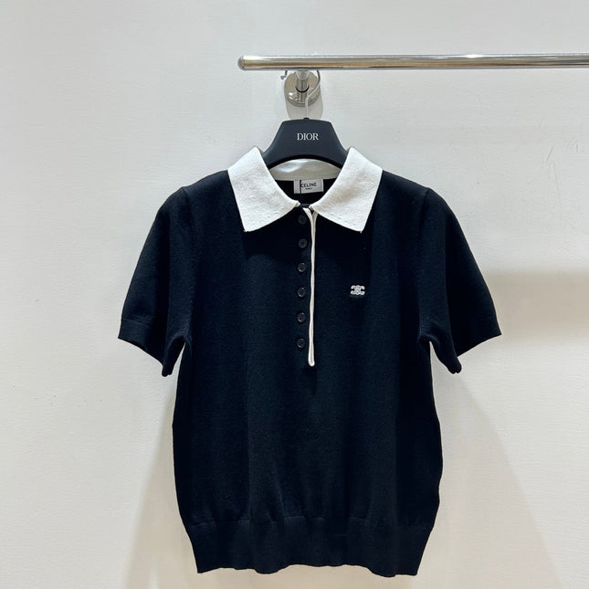 CELINE 26S SHORT-SLEEVE POLO SHIRT 491