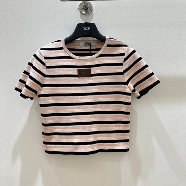 FENDI 26S SHORT SLEEVE KNIT TOP 178
