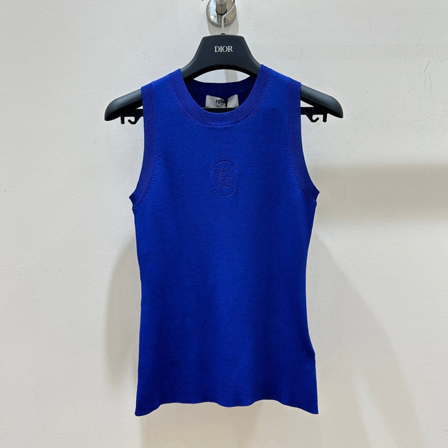 FENDI 26S SLEEVELESS KNIT TOP 405