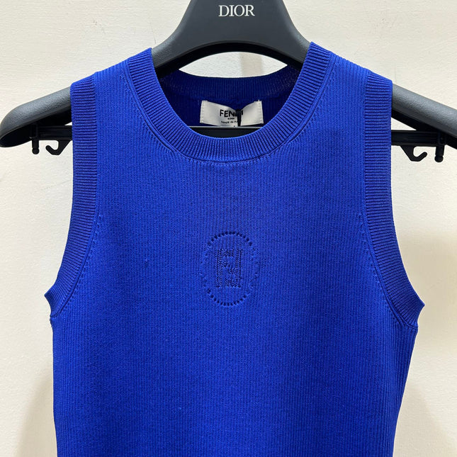 FENDI 26S SLEEVELESS KNIT TOP 405