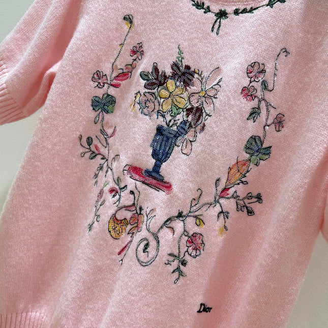 DIOR 26S SHORT-SLEEVE CREWNECK T-SHIRT 1357