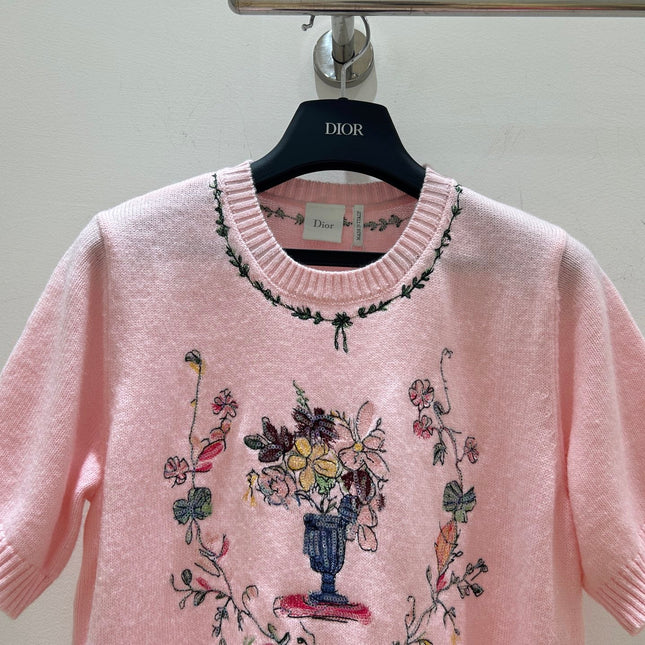 DIOR 26S SHORT-SLEEVE CREWNECK T-SHIRT 1357