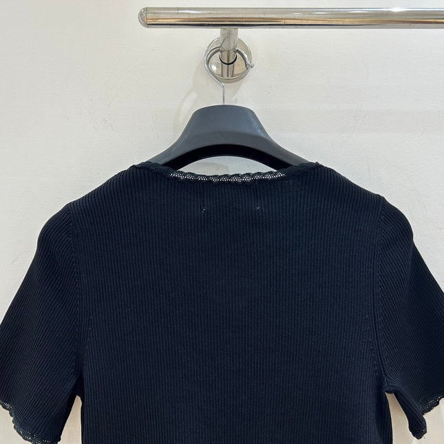 PRADA 26S SHORT-SLEEVE KNIT TOP 973