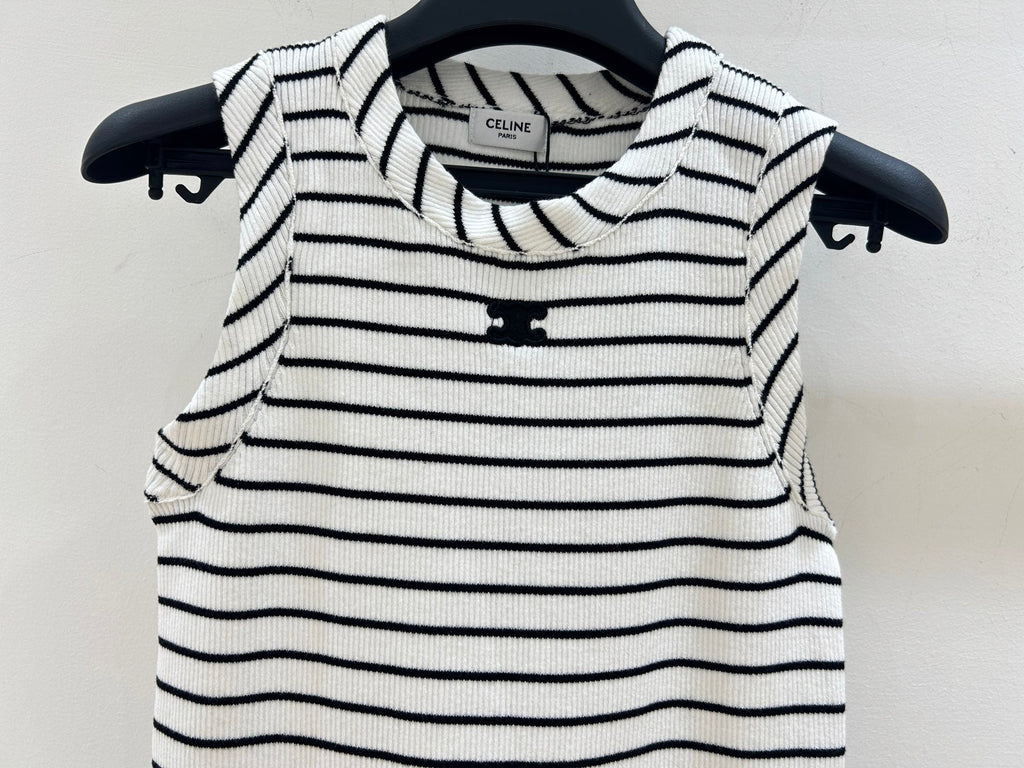 CELINE 26S SLEEVELESS KNIT TOP 404