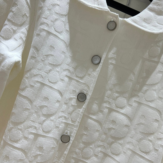 DIOR 26S OBLIQUE JACQUARD KNIT JACKET 1325