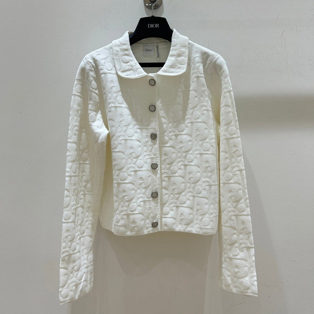 DIOR 26S OBLIQUE JACQUARD KNIT JACKET 1325