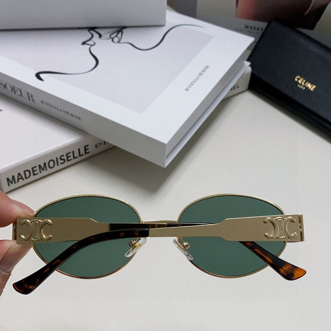 TRIOMPHE SUNGLASSES 548596 IN METAL BLACK LENSES