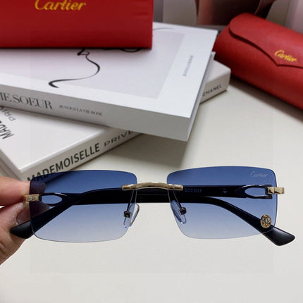 CARTIER 26S RIMLESS RECTANGULAR FRAME IN METAL 439510