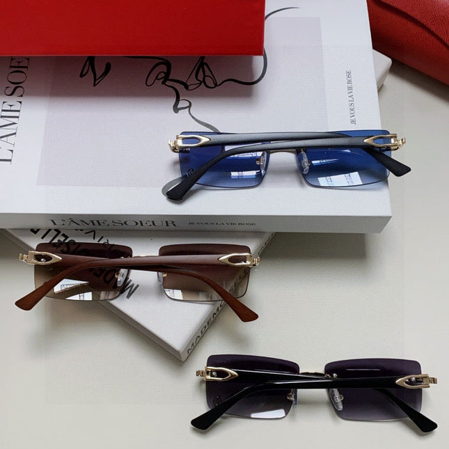 C DE RECTANGULAR FRAME SUNGLASSES 518454 IN METAL