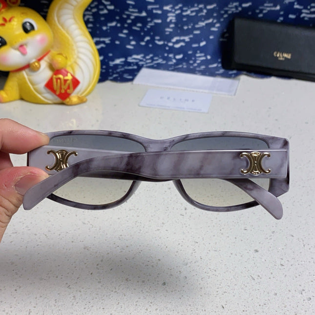 TRIOMPHE SUNGLASS 566217 IN MARBLED EFFECT ACETATE