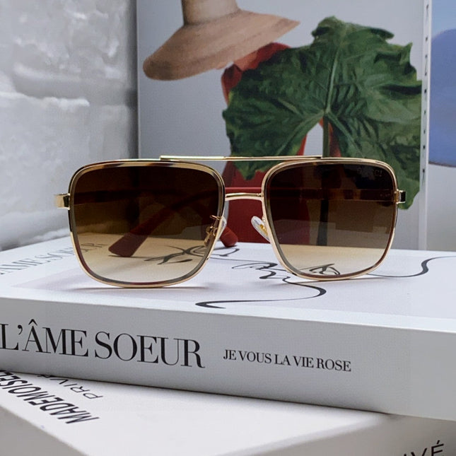 SQUARE FRAME SUNGLASSES 570213 IN METAL