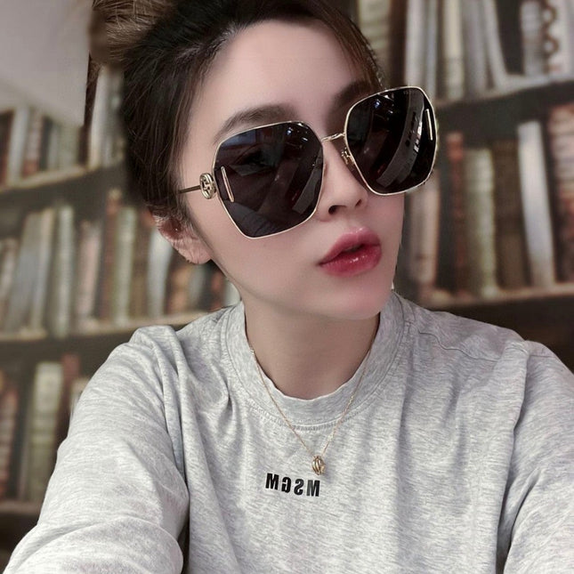 SQUARE FRAME SUNGLASSES 570217 IN METAL