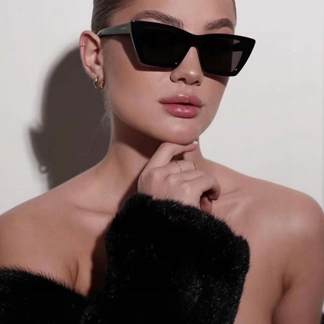 YSL SUNGLASSES IN BLACK ACETATE 652594