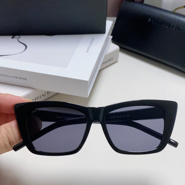 YSL SUNGLASSES IN BLACK ACETATE 652594