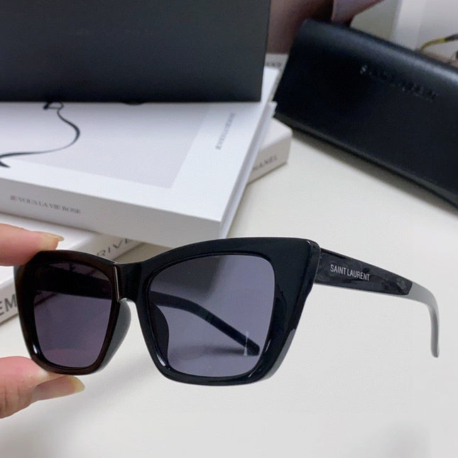 YSL SUNGLASSES IN BLACK ACETATE 652594