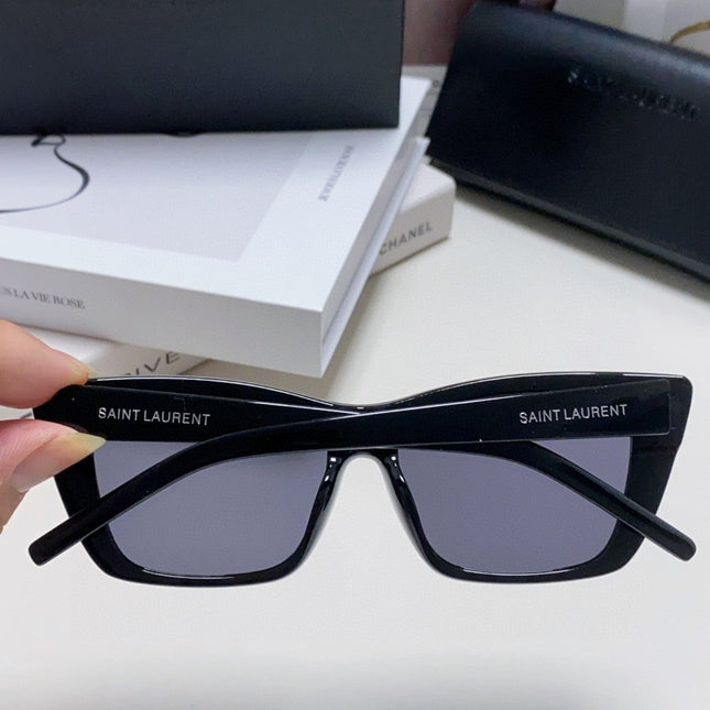 YSL SUNGLASSES IN BLACK ACETATE 652594