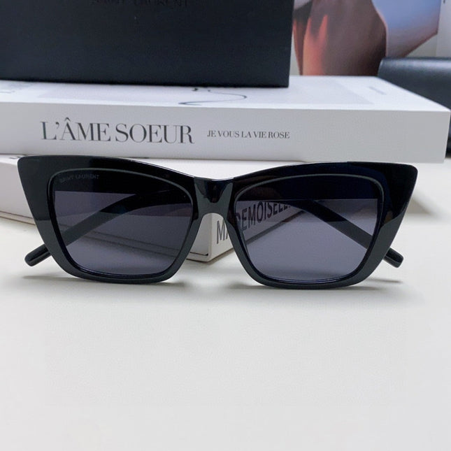 YSL SUNGLASSES IN BLACK ACETATE 652594