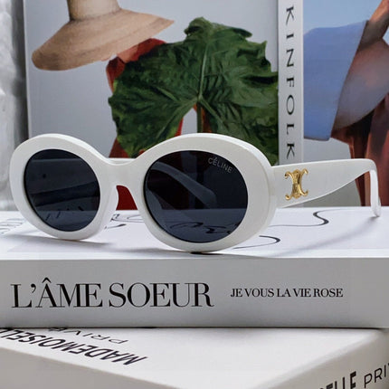 CELINE 26S OVAL FRAME IN WHITE ACETATE 493902