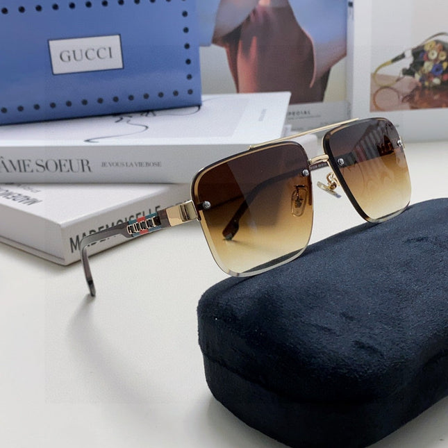 RECTANGULAR FRAME SUNGLASSES 576873 IN METAL