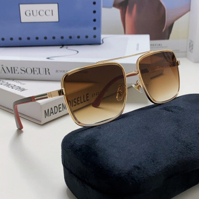 SQUARE FRAME SUNGLASSES 576880 IN METAL