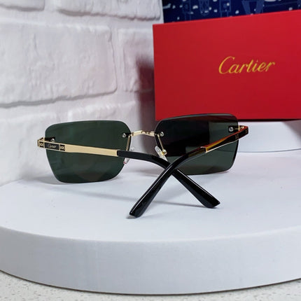 CARTIER 26S RIMLESS RECTANGULAR FRAME IN METAL 438004
