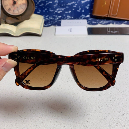 CELINE 26S SQUARE FRAME IN TORTOISESHELL ACETATE 496508